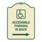 Signmission Accessible Parking on Right Arrow W/ Graphic Heavy-Gauge Aluminum Sign, 24" x 18", TG-1824-24355 A-DES-TG-1824-24355 - alternate 1